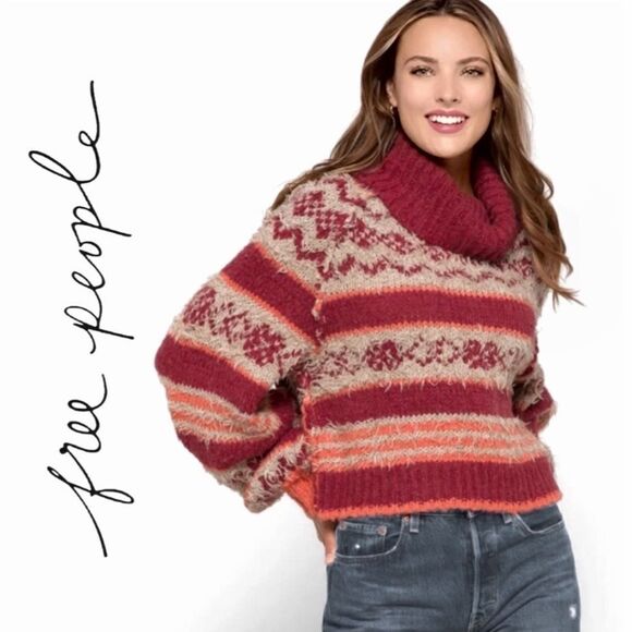 NWT Free People Check Me Out Pullover Sweater - Picture 1 of 8